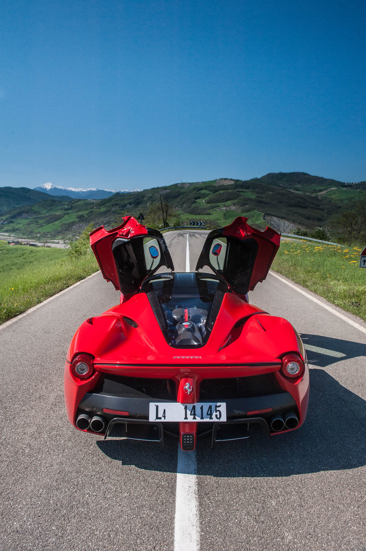 Ferrari LaFerrari doors open