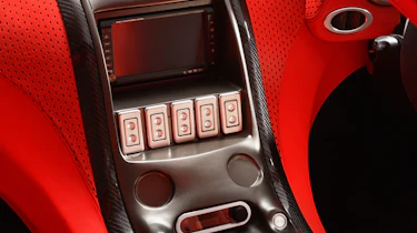 Trident Iceni sports car interior dashboard