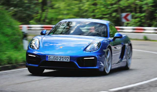 Porsche Cayman GTS blue