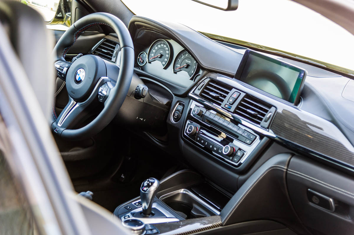 BMW M4 interior dashboard