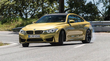 BMW M4 sideways drift