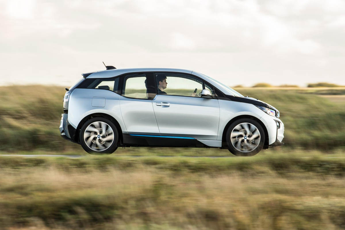BMW i3 silver side profile