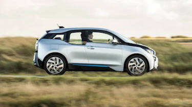 BMW i3 silver side profile