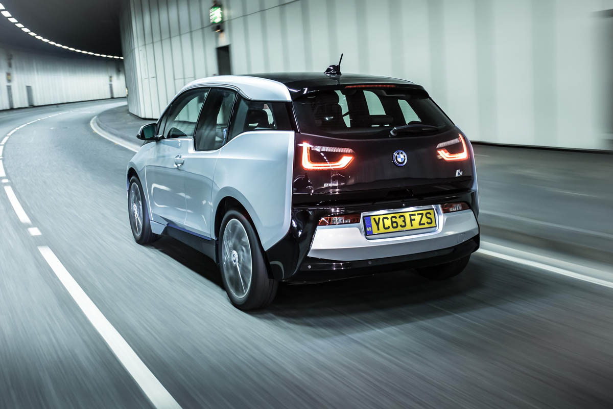 BMW i3 silver rear