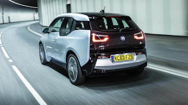 BMW i3 silver rear