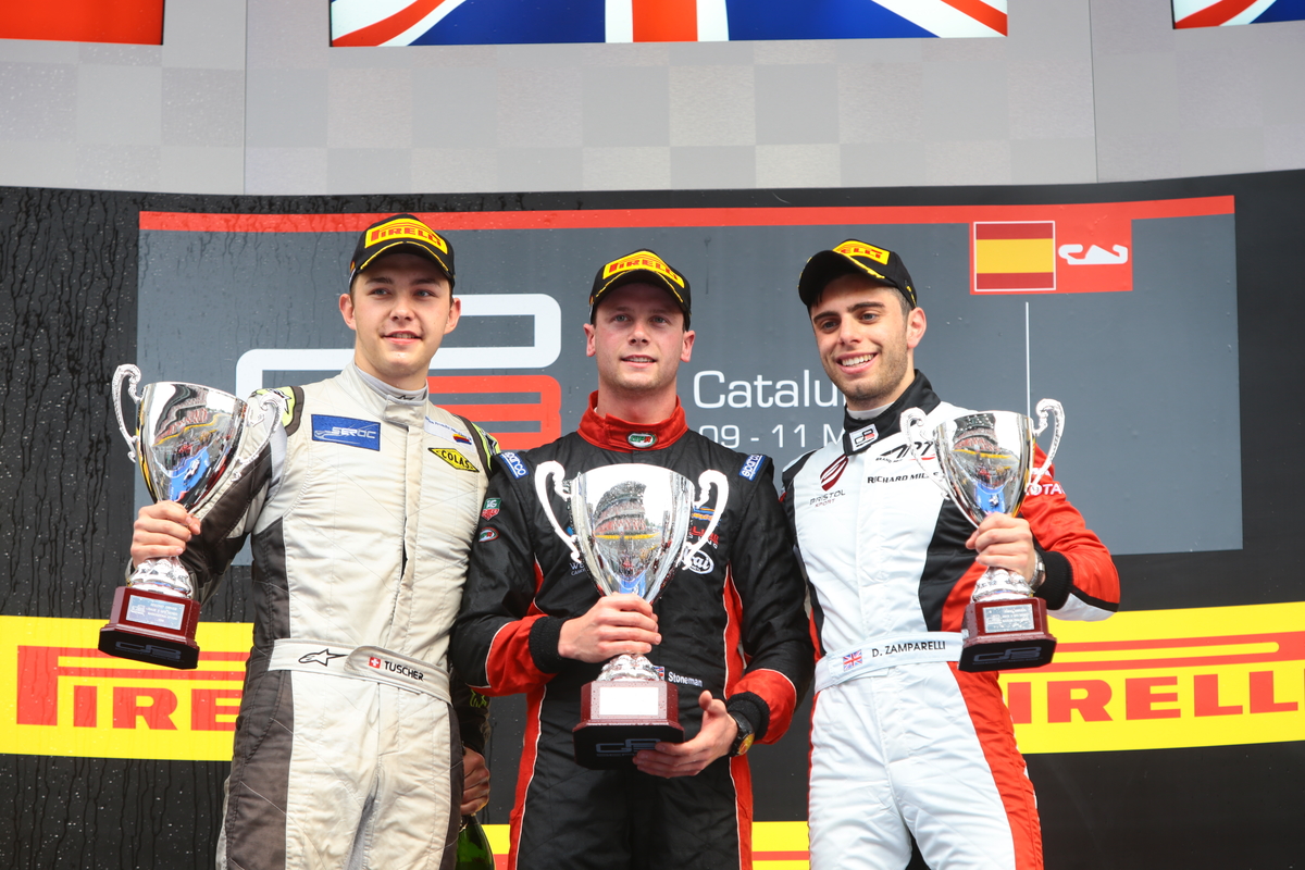 Dean Stoneman GP3 victory Catalunya