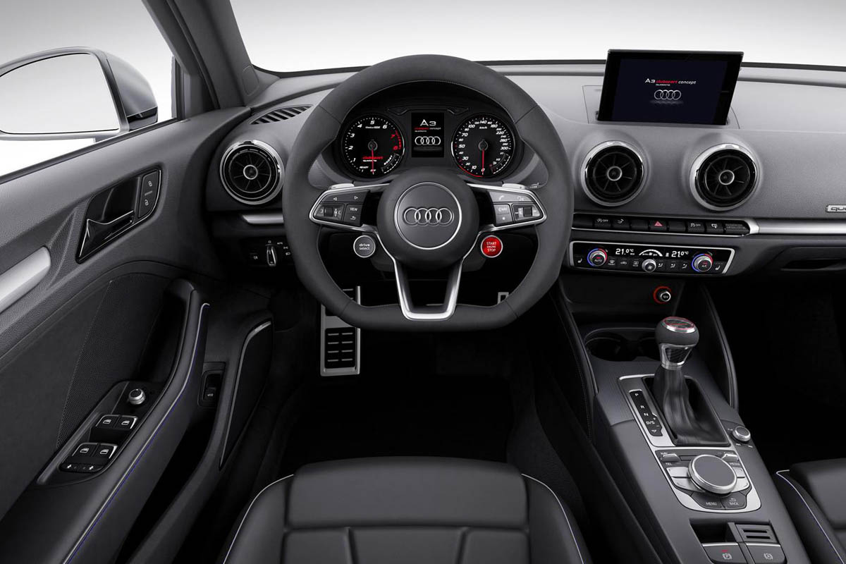 Audi A3 Clubsport quattro interior dashboard