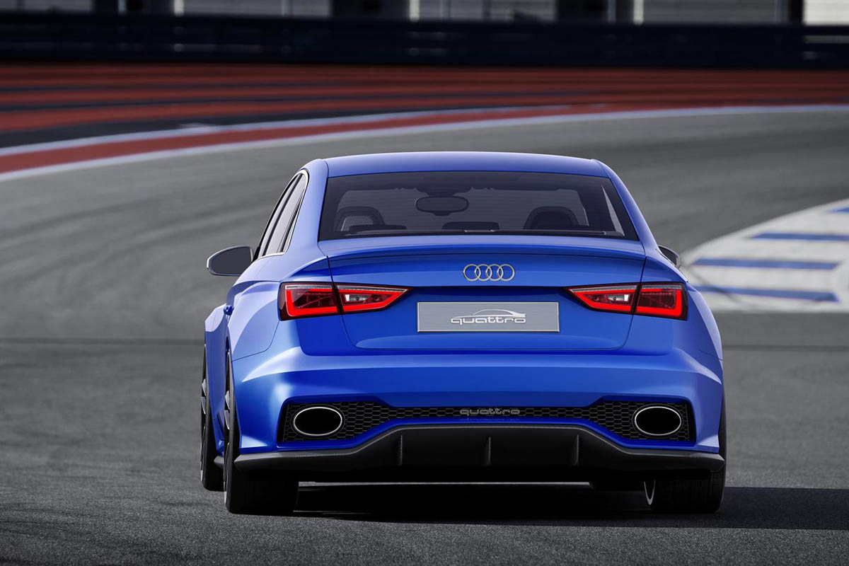 Audi A3 Clubsport quattro blue rear