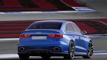 Audi A3 Clubsport quattro blue saloon