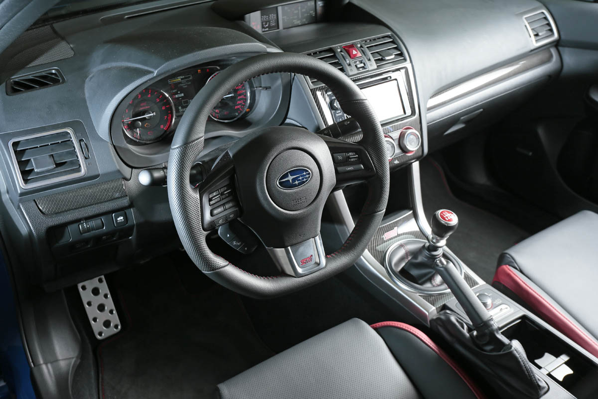 Subaru WRX STI interior dashboard