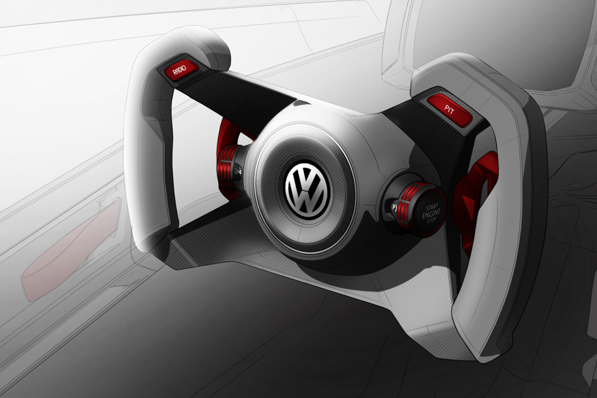 Volkswagen Golf GTI Speedster steering wheel gear selector
