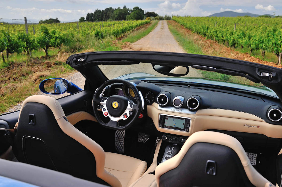 Ferrari California T interior dashboard