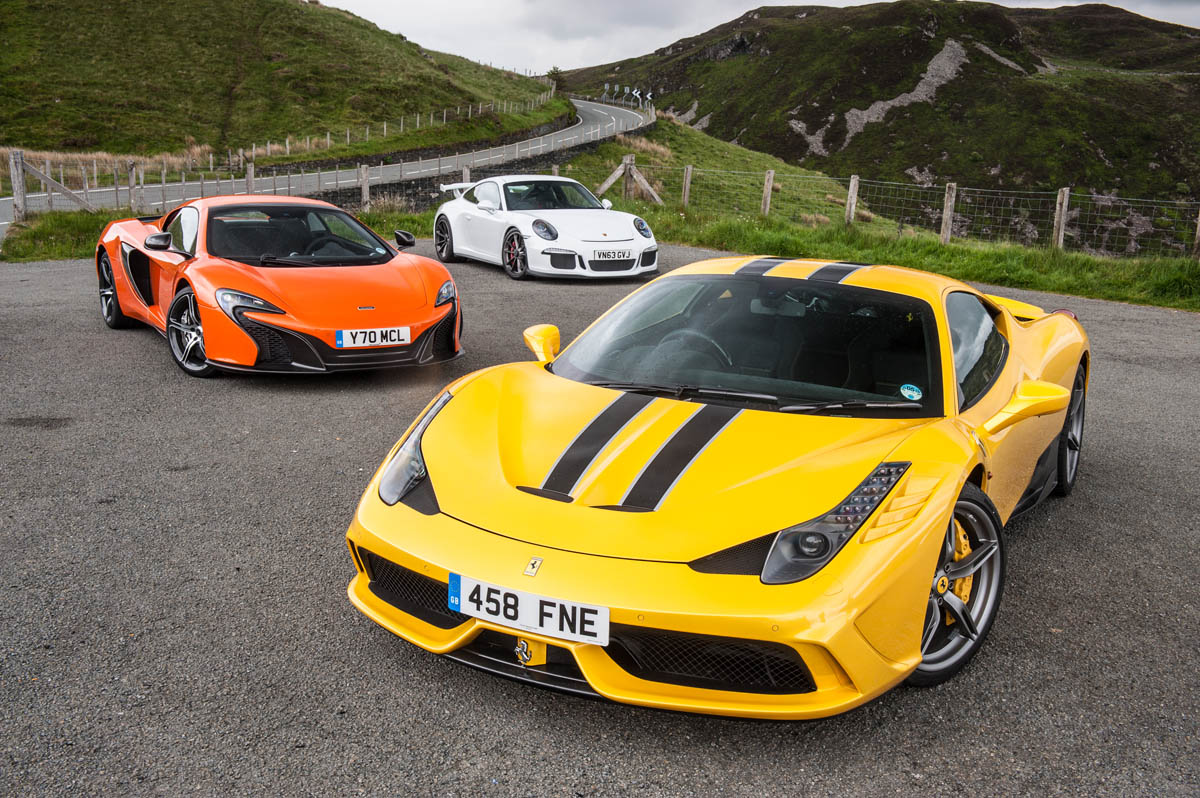 evo Magazine August 2014 - Ferrari 458 Speciale v McLaren 650S v Porsche 911 GT3