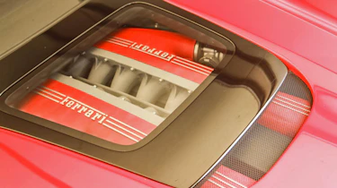 Ferrari F12 TRS engine cover window