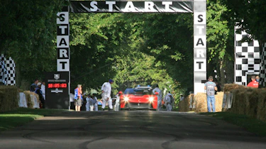 Ferrari F12 TRS Goodwood start line