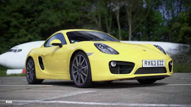 Porsche Cayman S yellow front
