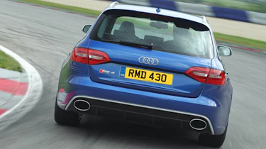 Audi RS4 Avant blue rear
