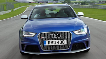 Audi RS4 Avant blue front