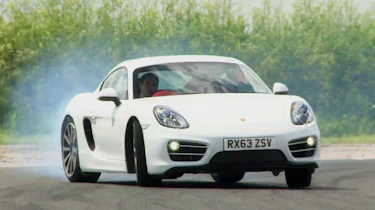 Porsche Cayman white front