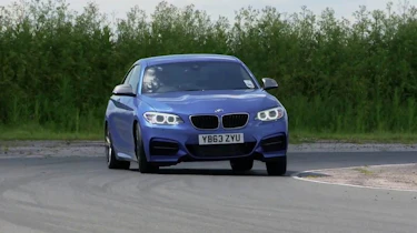 BMW M235i blue front