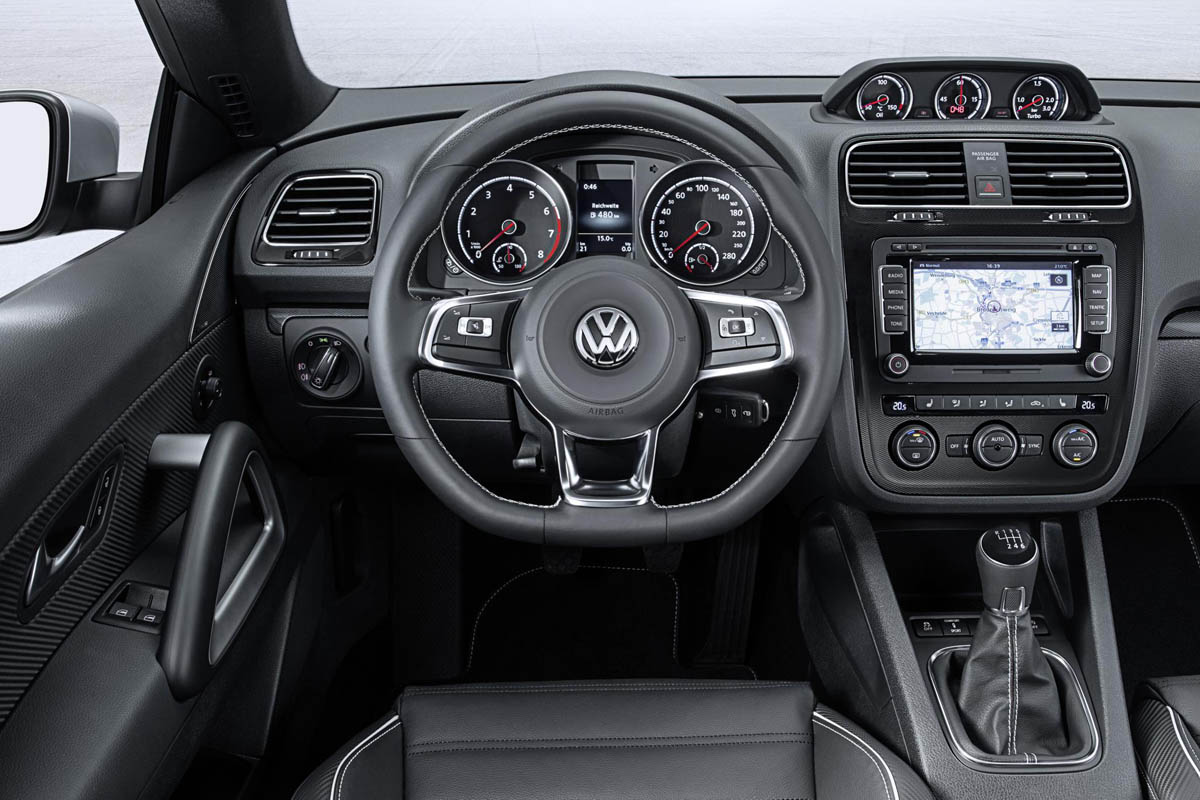 New VW Scirocco interior dashboard