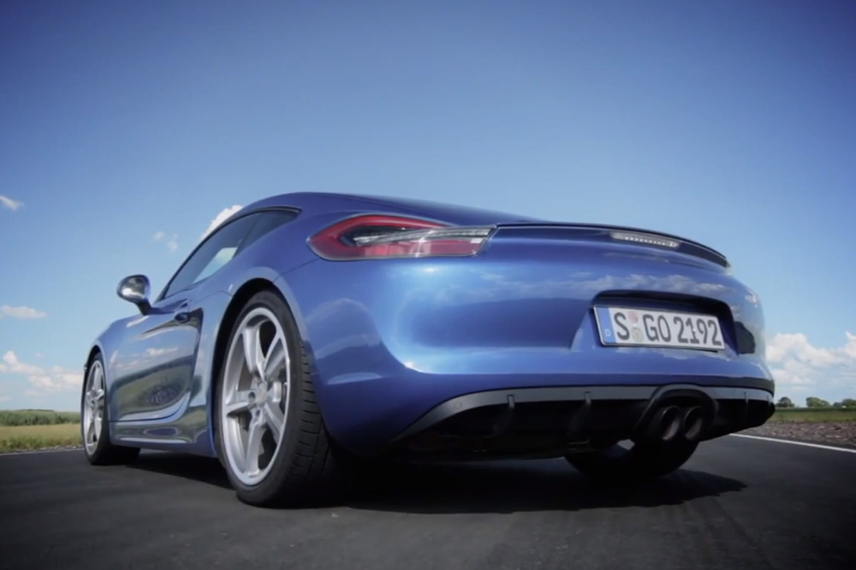 Porsche Cayman GTS on track