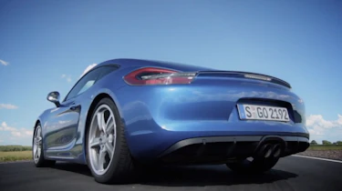 Porsche Cayman GTS on track