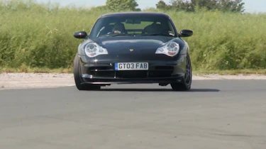 Porsche 996 GT3 on track