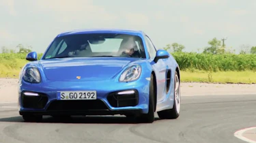 Porsche Cayman GTS on track