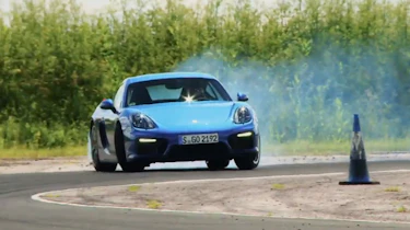 Porsche Cayman GTS on track
