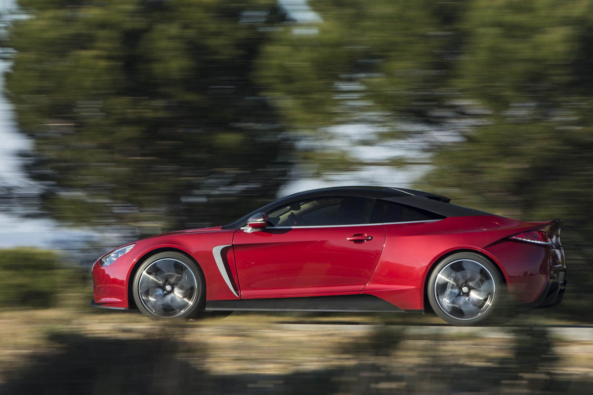 Exagon Furtive electric GT red side profile