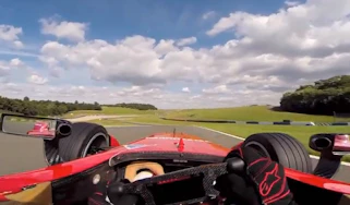 Di Grassi laps Donington in Formula E car