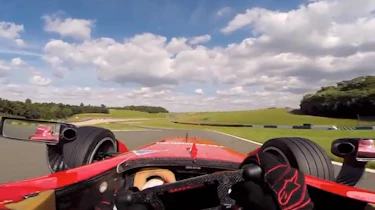 Di Grassi laps Donington in Formula E car