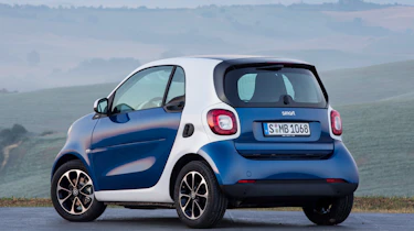 New Smart Fortwo blue rear