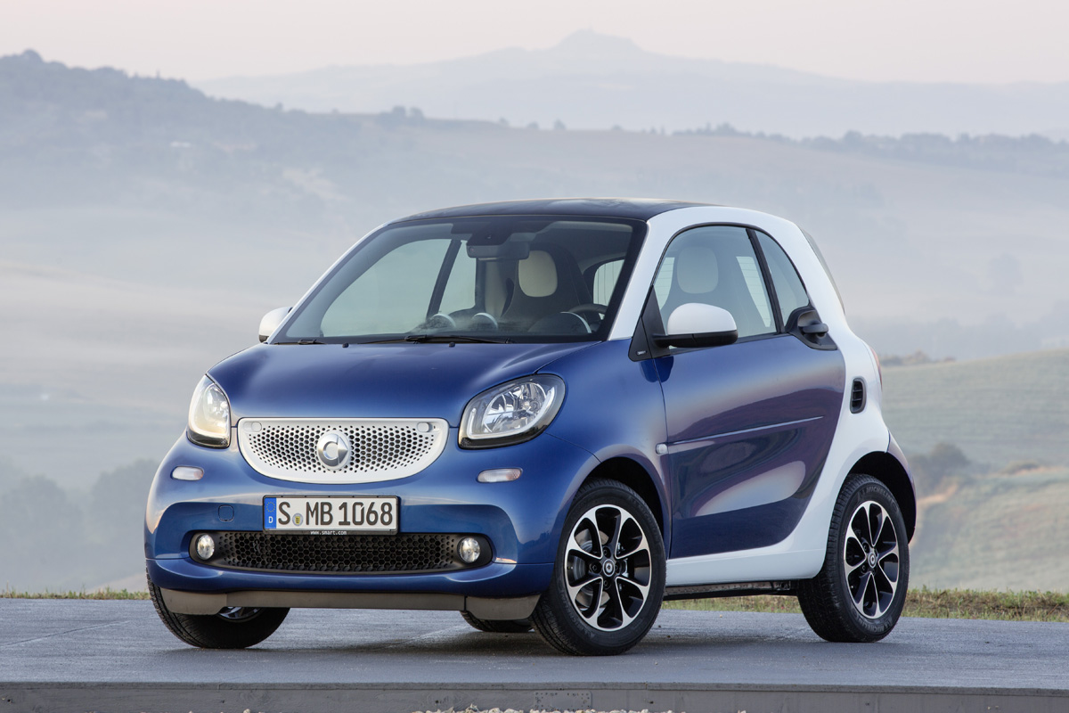 New Smart Fortwo blue front
