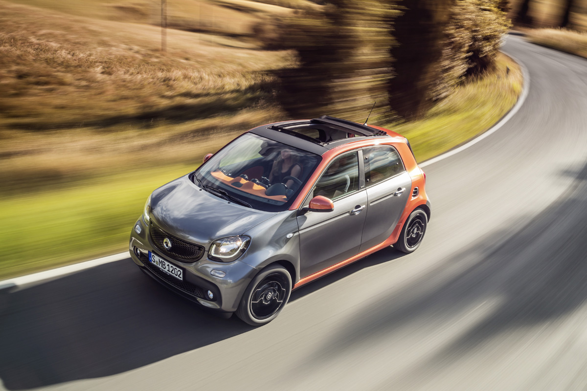 Smart Forfour grey orange
