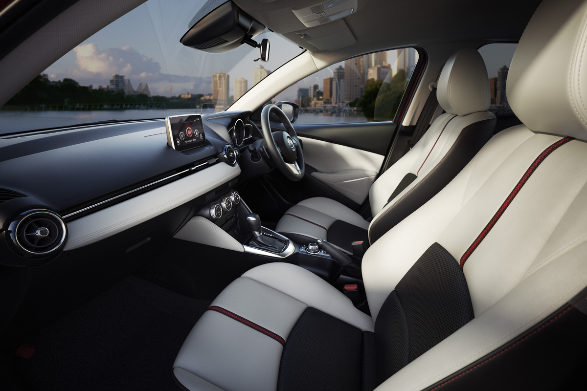 New Mazda 2 interior dashboard