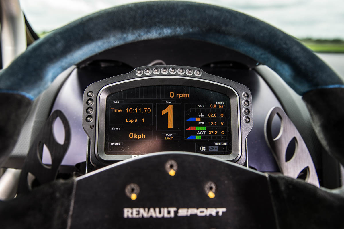Renault Clio Cup racer gauges
