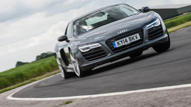 Audi R8 Plus on track