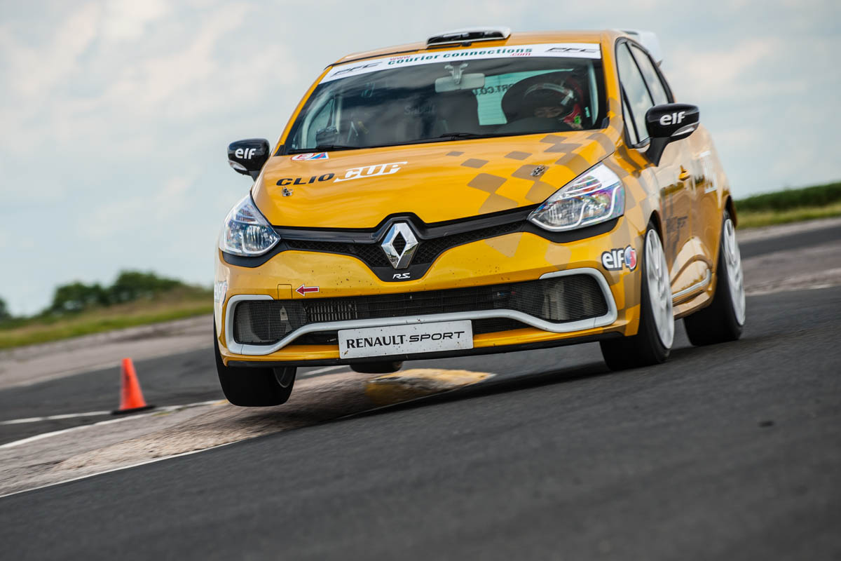 Renault Clio Cup racer on track
