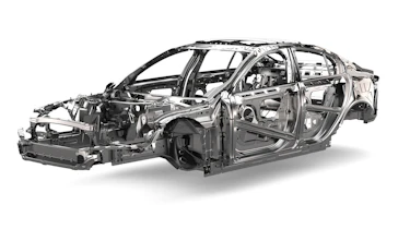 Jaguar XE lightweight frame