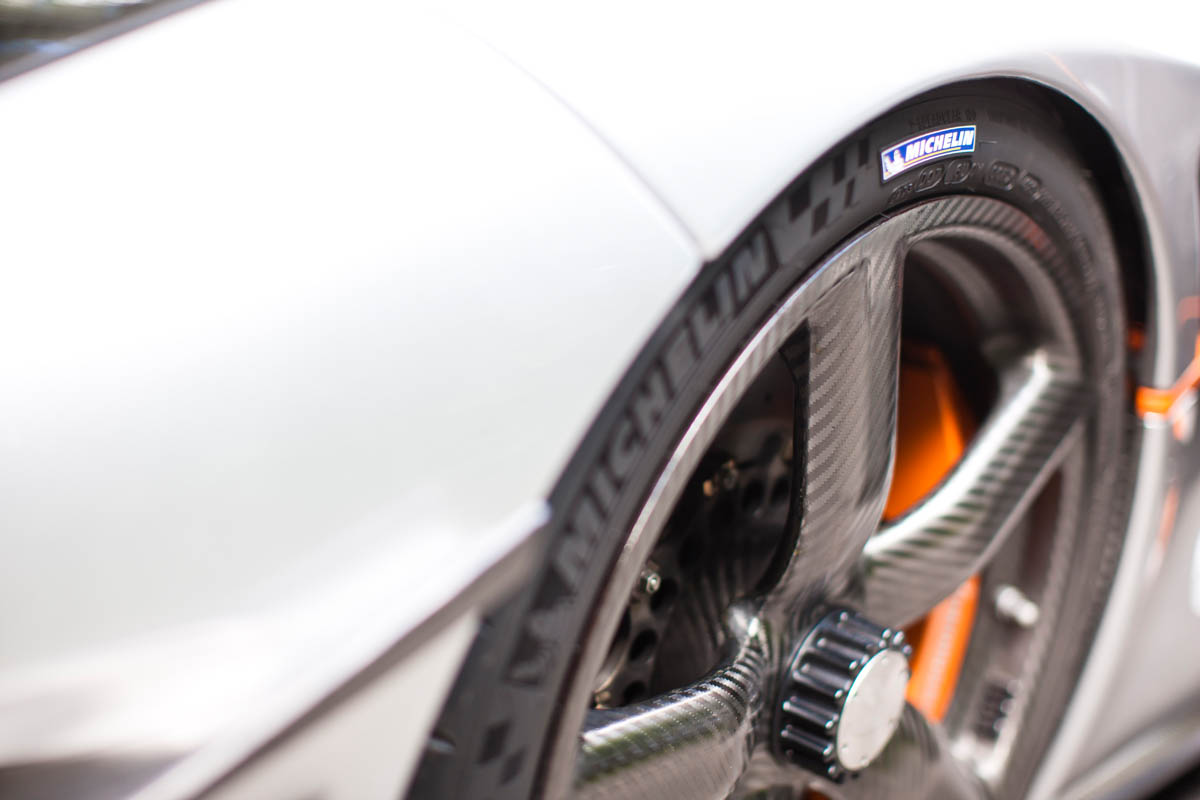 Michelin tyre on Koenigsegg wheel