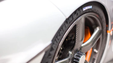 Michelin tyre on Koenigsegg wheel