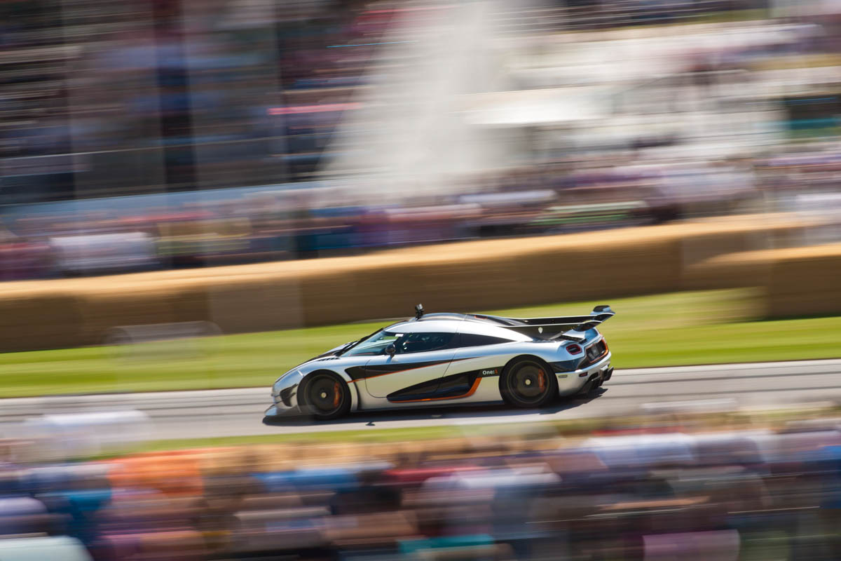 Koenigsegg 1:one at the Goodwood festival of speed FOS