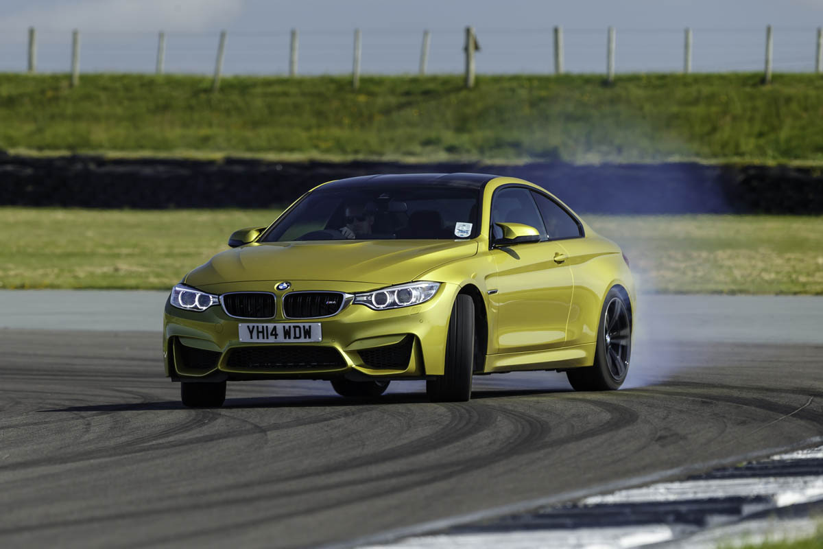 BMW M4 sideways