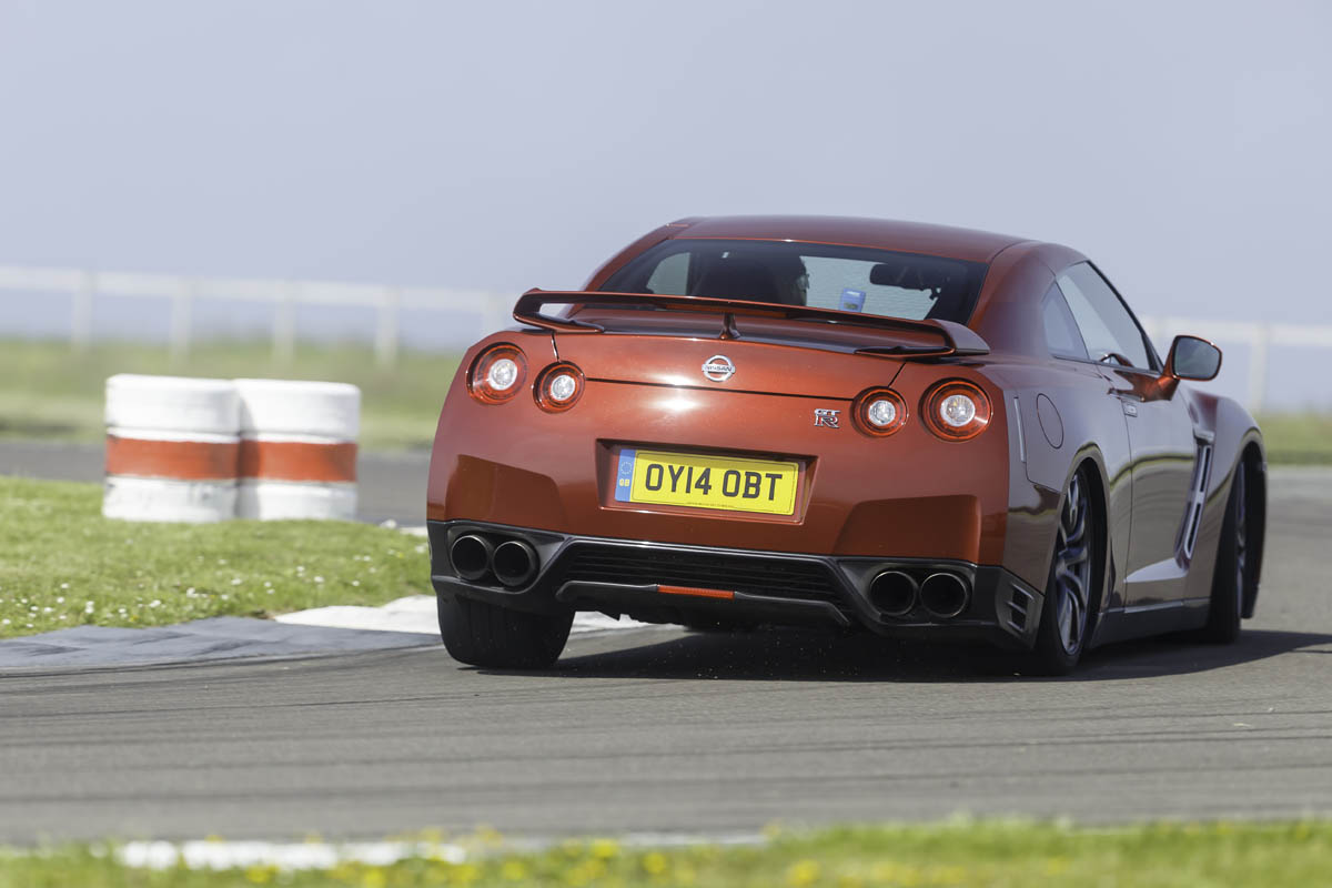 Nissan GT-R on track