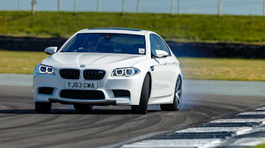 BMW M5 sideways drift