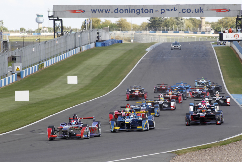 Formula E race practice completed