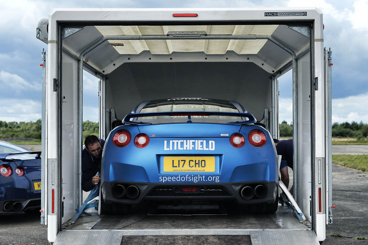 Blind speed record broken in Nissan GT-R