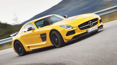 Mercedes SLS Black at the Nurburgring with Michelin